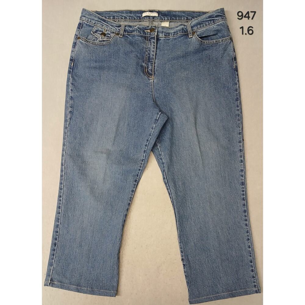 Crazy Horse (18) Women's Straight Leg Stretch Blue Denim Jeans